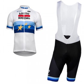 Tenue Cycliste et Cuissard à Bretelles 2018 Lotto Soudal Championnats d'Europe